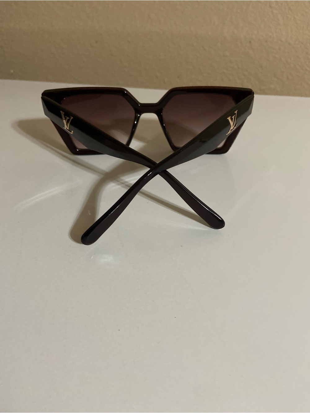 Louis Vuitton Women's Dark Brown Gradient Cat-Eye Sunglasses